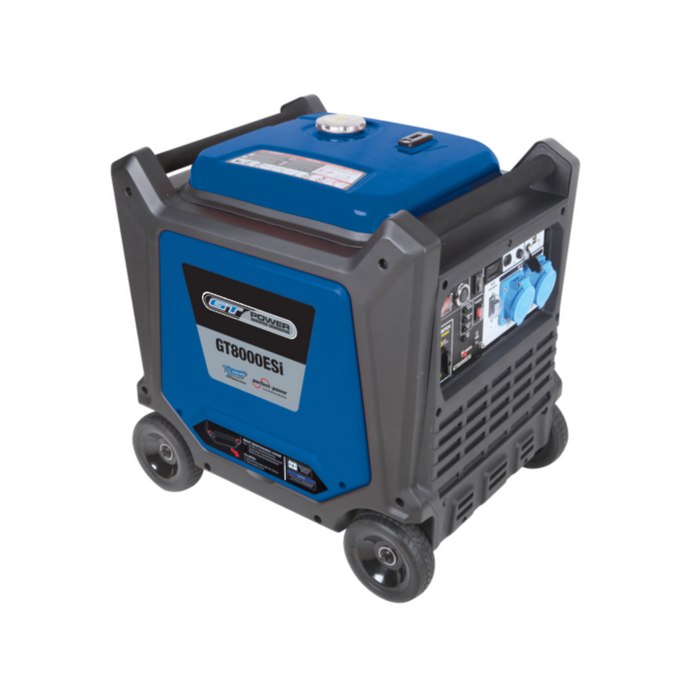 GT Power 8000W Silenced Inverter Generator - Push Button Electric Start