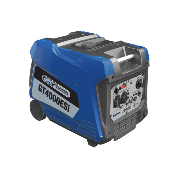 GT Power 4000W Silenced Inverter Generator - Push Button Electric Start